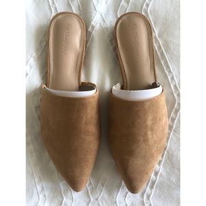 NWOT The Drop Pointed Toe Tan Mule Slide 8.5